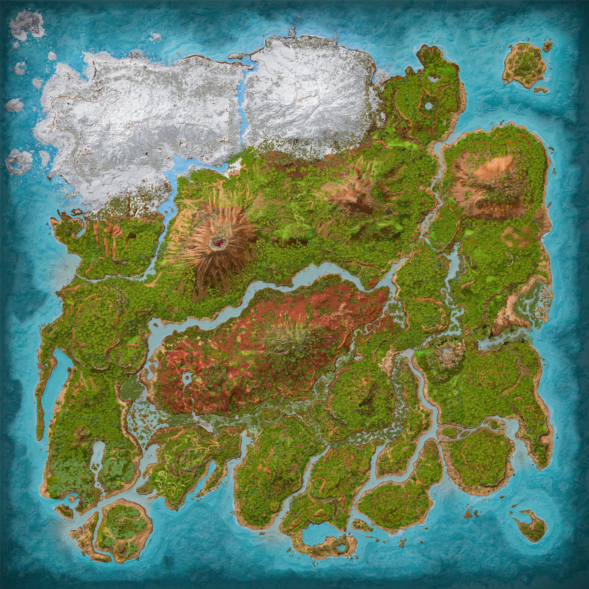 The Island map